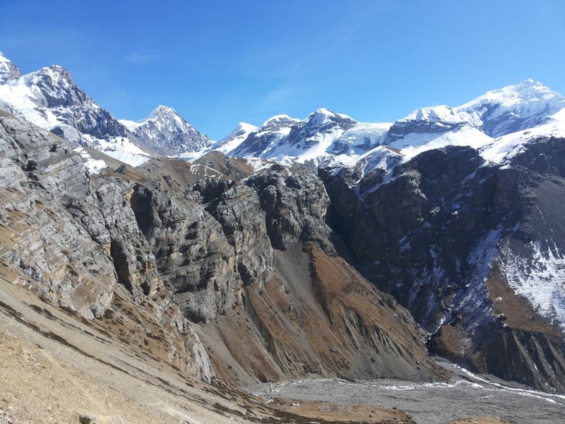 View of Chulu East from Thorang Phedi